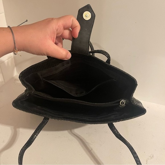 Kenneth Jay Lane 80s Gold Jeweled Snake Black Statement Purse, Rare - Picture 8 of 11